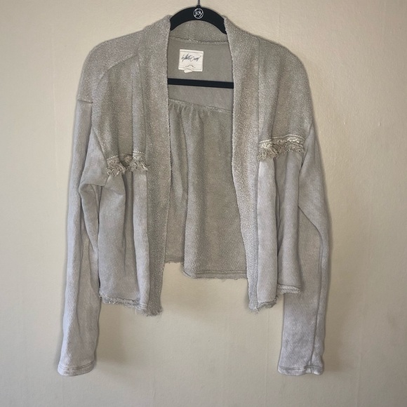 Cream Fringe Cardigan Small - Picture 1 of 4